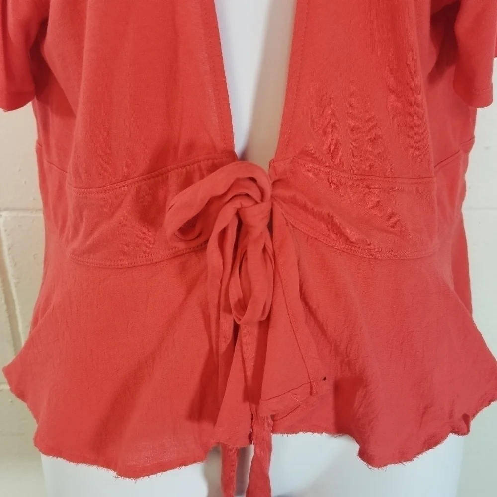 We the free people knot me front tie blouse